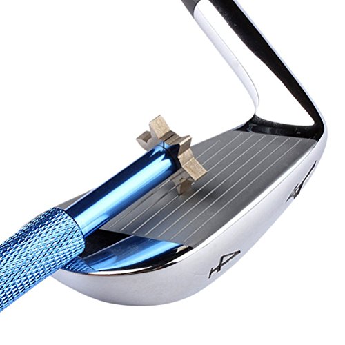 LEORX Golf Club Groove Sharpener Tool with 6 Cutters, Golf Accessories Golf Club Regrooving Cleaning Tool (Blue) - Thumbnail 4