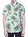 Uideazone Men Hawaiian Shirts Summer 3D Printed Short Sleeve Button Down Aloha Shirt