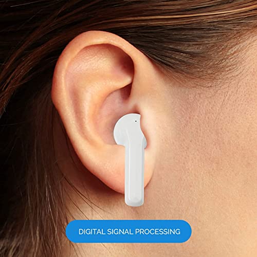 Hearing Amplifier Earbuds Rechargeable, Wireless Bluetooth Audio and