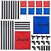 Juegoal 3'x2' Portable Cornhole Set, PVC Framed Corn Hole Toss Game with 2 Cornhole Boards, 8 Bean Bags, Carrying Bag for Indoor Outdoor Yard Beach Game