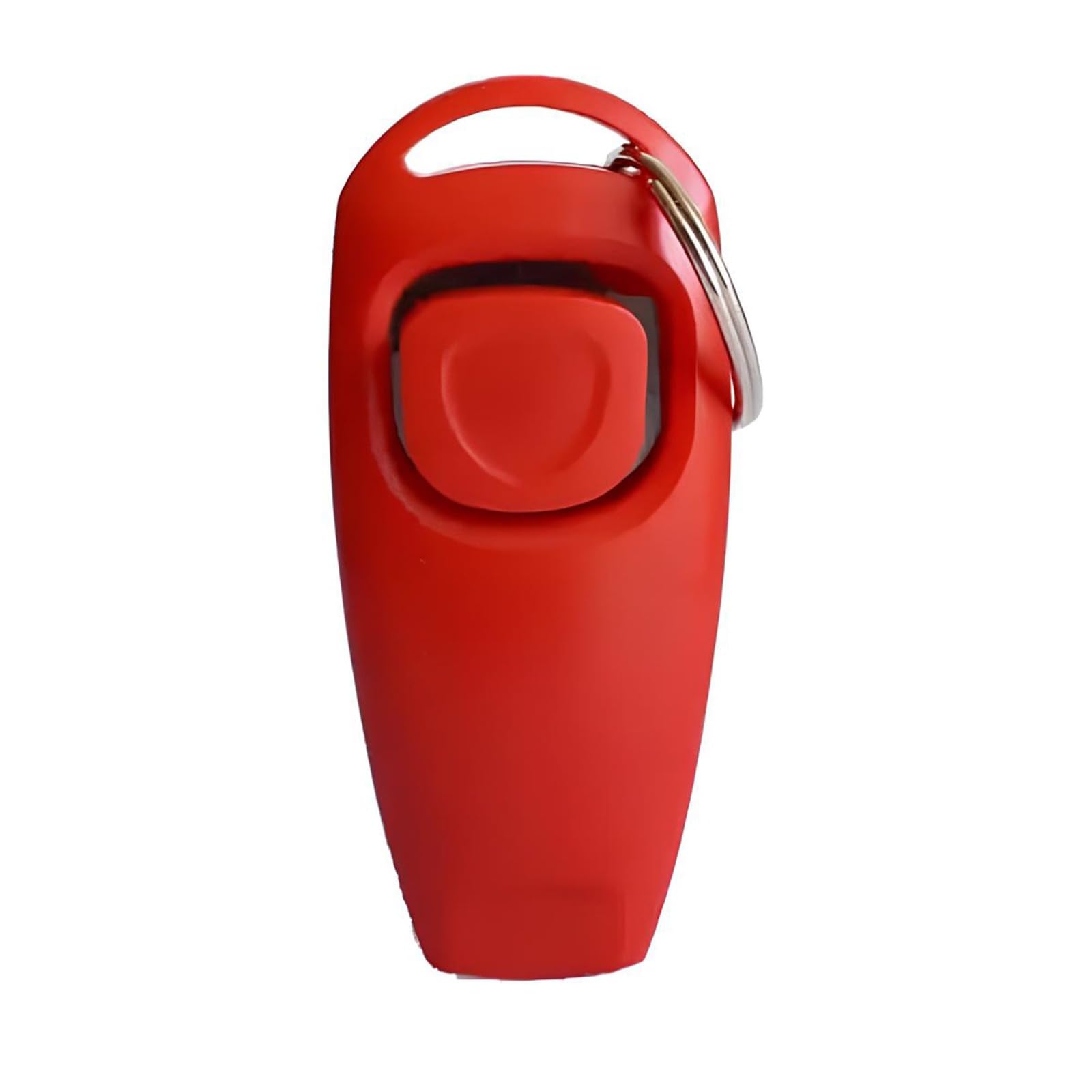 huzur elektrik Preıfe Dog Clicker Whistle [Function 2 in 1] Professional Training Tool Finger Clicker with Whistle / Large Button Cicker for Cats, Horses, Birds (Red)