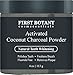 100% Natural Activated Coconut Charcoal Powder 4 oz for All Natural Teeth Whitening with Bentonite Clay- Professional Fluoride Free Teeth Whitening That Polishes Teeth & Freshens Breath