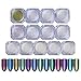 NICOLE DIARY 13Boxes Mermaid Nail Powder & Chameleon Mirror Effect Powder Set Shimmer Laser Chrome Pigment Dust Nail Tips Decoration