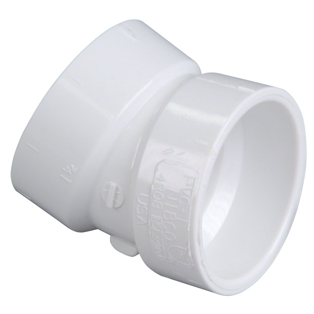 Nibco 4808 serie PVC DWV Pipe Fitting, 22,5 Degree codo, Hub Amazon.es
