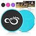 Live Infinitely Core Sliders – Dual Sided Fitness Sliders for Hardwood Or Carpeted Surfaces – Ideal for Ab & Core Workouts – Includes eBook of Exercises & Workouts