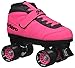 New! 2016 Epic Nitro Turbo Pink Indoor / Outdoor Quad Roller Speed Skates w/ 2 Pair of Laces (Pink & Black)