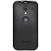 Amzer AMZ96114 Pudding Soft Gel TPU Skin Fit Case Cover for Motorola Moto X XT1053 XT1055 XT1058 XT1056 XT1060 - Retail Packaging - Black