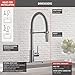 Delta Essa Matte Black Touch Kitchen Faucet with Pull Down Sprayer, Modern Single Hole Touch On Kitchen Sink Faucet, Single Handle, Matte Black 9113T-BL-DST