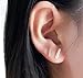 S.Leaf Sterling Silver Stud Earrings for Women Small Tiny Hypoallergenic Second Hole Bar Earrings Best Friend Birthday Gifts for Women Trendy Sister Mom Wife Womens Her Friend Party (Thin_Bar_Silver)