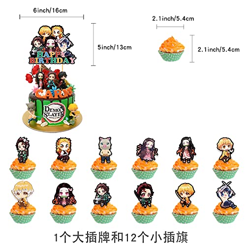 Demon Slayer Nezuko Theme Children's Birthday Party Decoration Balloon Anime Latex Boy Girl