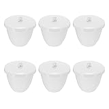 PATIKIL Lab Porcelain Crucible with Lid 200ml
