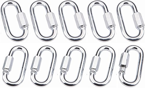 Heavy Duty Zinc-Plated Oval Quick Links - 10 Pack - Thumbnail 2