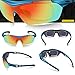 TOREGE Polarized Sports Sunglasses for Cycling Running Fishing Golf TR90 Unbreakable Frame TR003 (Blue&Black)