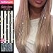 Hair Tinsel Glitter Strands - by HAIR DAZZLE - 100 x 40 inch Holographic Fairy Extensions - SILVER color - Salon Quality & Safe For Kids, Perfect Christmas Party Accessories or Gifts for Girls