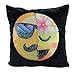 SNUG STAR Mermaid Sequin Pillow Case, Reversible Faces Cushion Cover Changeable Face Pillowcases DIY Decorative Pillowcase for Sofa Home Decor 16 X 16(Gentleman and Lady)