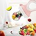 Baby Food Feeder - Hombae Fruit Feeder Pacifier - Mesh Baby Feeder - Baby Fruit Mesh Feeder - Baby Fresh Fruit Pacifier - Fruit Pacifier Feeder, Baby Nibbler, 2 Pack with 6 Nipples.