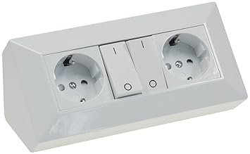 Ecksteckdose Kuche Weiss