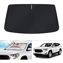 Goodyear In-Channel Window Deflectors For GMC Terrain 2018-2024 - 4pc Shatterproof Rain Guards & Visors