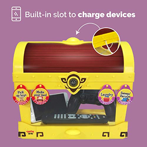 Timeout Toy Box, Kids Screen Time Management, Lockbox with Chore Chart and Positive Reinforcement Tokens for Interactive Parents - Thumbnail 3