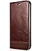 Galaxy Note 8 Case, Galaxy Note 8 Flip Case, Crosspace Galaxy Note 8 Wallet Case [Ultra Slim] PU Leather Magnetic Folio Book Stand Protective Cover with Card Slots for Samsung Galaxy Note 8 Coffee
