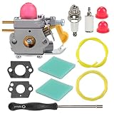 Savior C1U-W18 Carburetor with Adjustment Tool Kit for Poulan Weed Eater Featherlite FL20 FL20C FL25C FL26 FX26S FX26SC FX265 XT260 SST25 SST25C String Trimmer 530071752 530071822 545081808 530071750