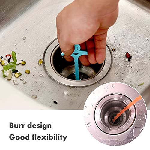 8in1 sink snake cleaner sewer screw auger hair catcher, used for