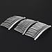 Pixnor 3pcs 7.8cm 20 Teeth Fancy DIY Metal Wire Hair Clip Combs Bridal Wedding Veil Combs (Silver)