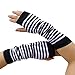 GUAngqi Woman Knit Wrist Gloves Mitten Long Sleeve Striped Arm Gloves