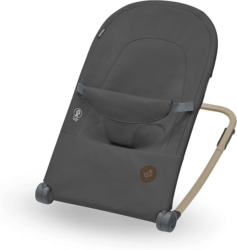 A Cadeira de Baloiço para Bebé, aproximadamente de 0 a 2 anos, de 0 a 12 kg, Ultra-compacta Dobrável, Leve, 2 Posições Reclinadas, Portátil, com Tecidos 100% Reciclados, Além do Grafite