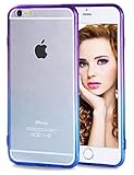 iPhone 6 Plus Case, Vofolen® Gradient Colorful iPhone 6S Plus Cover Slim Fit Clear Case Flexible Soft Bumper Impact Resistant Protective Shell for Apple iPhone 6+ 6S Plus 5.5 inch (Purple Blue)