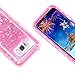 Galaxy S8 Plus Case,Wollony 360 Full Body Shockproof Liquid Glitter Quicksand Bling Case Heavy Duty Phone Bumper Soft Non-Slip Clear Rubber Protective Cover for Samsung Galaxy S8 Plus - Pink