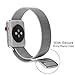 Lelong for Apple Watch Band,Milanese Loop Fully Magnetic Clasp Stainless Steel Mesh iWatch Band for Apple Watch Series 3 Series 2 Series 1 Sport & Edition- 38mm Silver