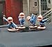 4pcs Cute KongFu Monk Car Interior Display Decoration Car Dashboard Ornament Car Home Decor Gift