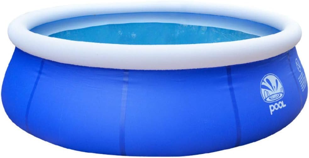 WQL Round kids family inflatable pool outdoor home swimming pool adult kids thick big oval wading pool water park-260 * 83cm Blue