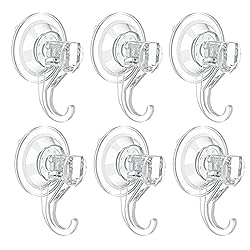 VIS'V Suction Cup Hooks, Small Clear Heavy Duty