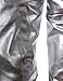 JOGAL Mens Metallic Nightclub Styles Zip Up Varsity Baseball Bomber Jacket XX-Large Silver