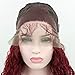 Candice Hair Synthetic Wig Lace Front Wigs Long Loose Curly with Baby Hair Natural Hairline Heat Resistant Fiber Lace Wigs Swiss Natural Wine Red Wig For Black Women 180% Density 24 Inch 118 …