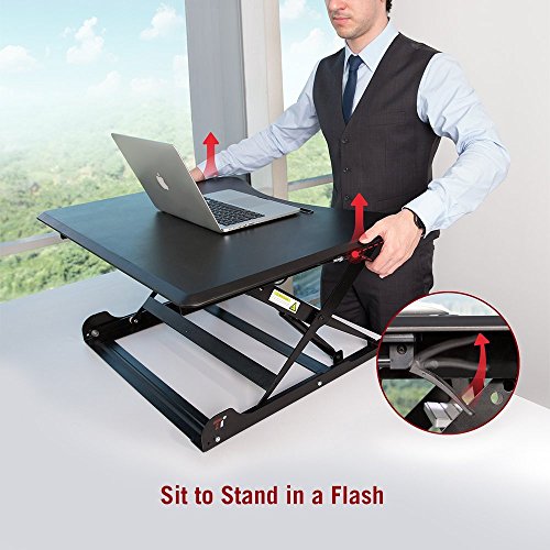 TaoTronics Height Adjustable Standing Desk, 32" Pneumatic Adjustable