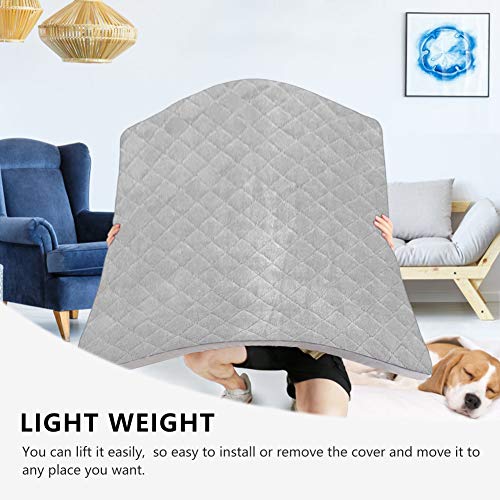 Large Dog Bed Mat Crate Pad Soft Pet Beds with Removable Cover Washable