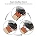 SWEES Leather Band Compatible for Galaxy Watch 42mm, 20mm Genuine Leather Bands strap with Quick Release for Samsung Galaxy Smartwatch 42mm Women Girls & Gear S2 Classic & Gear Sport, Classic Brown