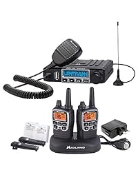 Midland - MXT115AG, MicroMobile Farm Radio Bundle - MicroMobile MXT115 Radio de dos vías GMRS de 15 vatios con antena de montaje magnético externa y X-TALKER T71VP3 Radio de dos vías con 121 códigos de privacidad (paquete de par)