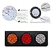TKD 3 in 1 (Amber,Red,White) LED Truck/Trailer Tail Lights with Iron Bracket Base – Waterproof DC10-30V 48-LED Tail Light Bar for Turn/Signal/Running Lamps Fits Any Truck/RV/Camper/Trailer etc(2 PCS)thumb 4