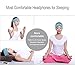 eBerry [Ultra Thin Sleep Headphones + Storage Pouch] Sleeping Headphones Sleep Headset Headband with Earphones Yoga Workout Headsets for MP3 MP4 Smartphones (Sky-Blue) + eBerry Carrying Pouch
