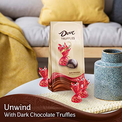 DOVE Dark Chocolate Truffles Candy Gift Bag, 5.31Ounce Bag (Pack of 4