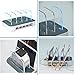 KeyEntre 4 USB Charging Station with Blue LED for Multiple Devices (White, Include Short Cables)