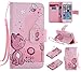 SMYTU iPhone SE Case,iPhone 5S Case Leather Wallet Phone Case [Card Holder] Magnetic Closure Stand Flip Protective Cover Case for iPhone se/5s/5 (Cat)