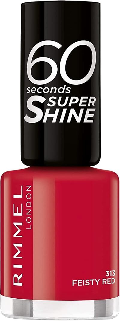 Rimmel 60 Seconds Super Shine Nail Polish 8 ml 313 Feisty Red