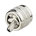 Eightwood 5pcs PL259 UHF Male Crimp Coax Connectors RF Adapter for RG58 LMR195 Low Loss Coaxial Cable