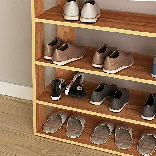 SogesHome 6Tier Shoe Wood Shoe Rack Free Standing Shoes Shelf for entryway, Corner