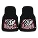 FANMATS 5077 Alabama Crimson Tide Front 2-Piece Team Logo Carpet Car Mat Set, Front Row Automotive Floor Mats, Non-Slip Backing, Team Colors - Elephant Logo, Black